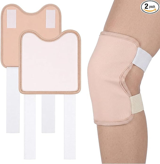 2 Pack Castor Oil Pack Wrap for Knee,Adjustable Castor Oil Knee Wrap Reusable Anti-Oils Leak Design for Knees Legs Arms Elbow Joints