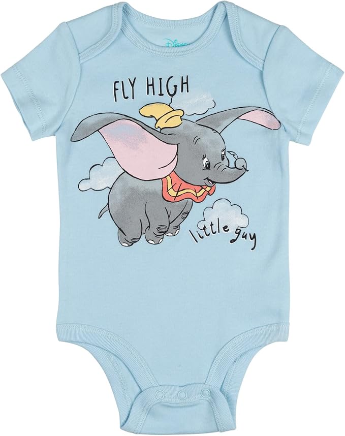 Disney Baby 5 Pack Bodysuits Newborn to Infant Sizes (Newborn - 24 Months)