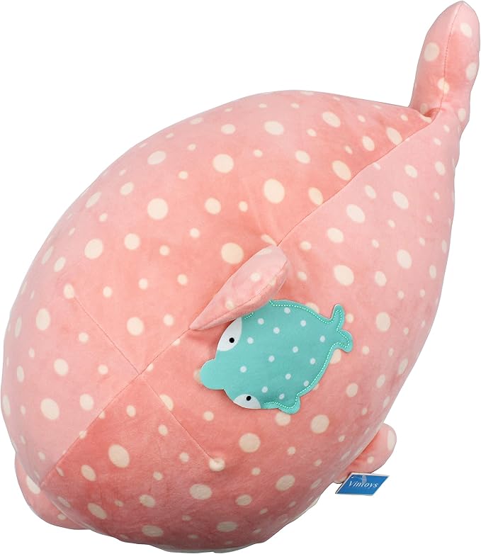 Very Soft Pink Dolphin Big Hugging Pillow Plush Doll Fish Plush Toy Stuffed Animals 23.5"