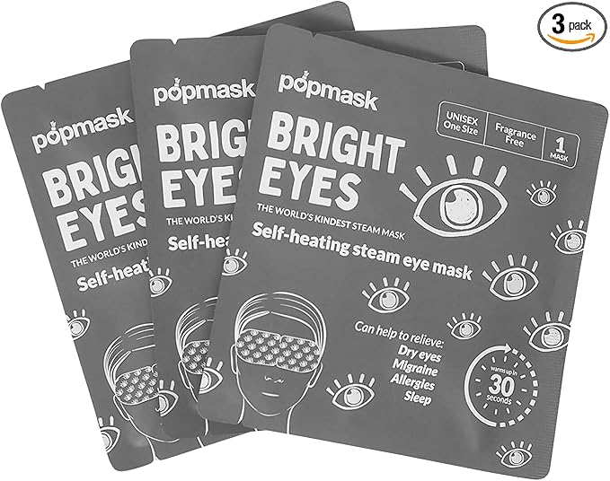 Popmask Bright Eyes Self-Warming Eye Mask (3-Pack)