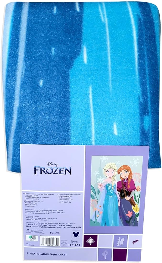 Official License Character Girls Pink Fleece Soft and Cozy Throw Blanket (40" x 60) (Frozen19)