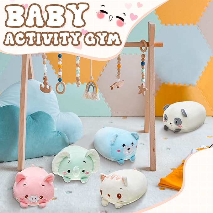 Leitee 18 Pcs Stuffed Animals Plush Bulk 8 Inch Cute Plushies Toys Plush Pillow for Boys Girls Birthday Gifts Box Toys for Classroom Prize, Party Favors for Kids (Groovy)