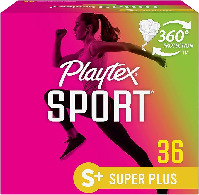 Playtex Sport Tampons, Ultra Absorbency, 36ct and Super Plus Absorbency, 36ct Bundle