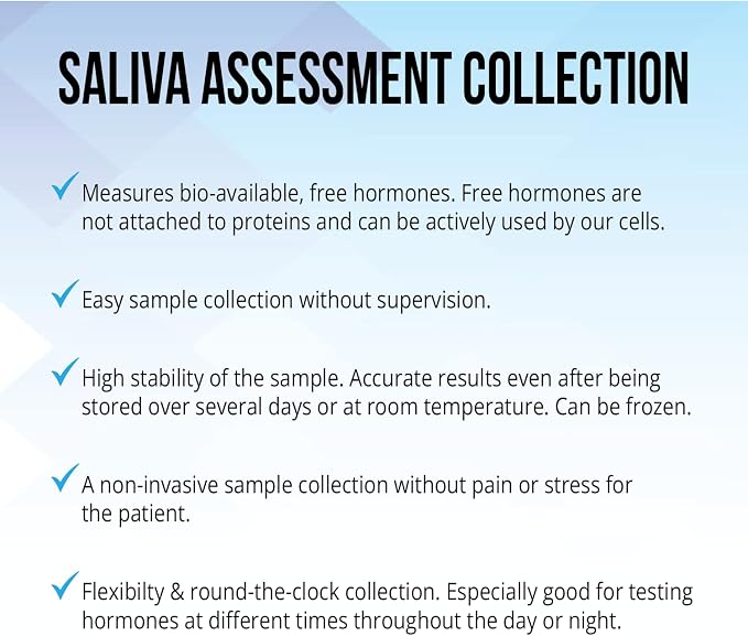 Check My T - Hormonal Health Assessment, Choose at-Home Saliva or Lab Serum Collection Physician-Reviewed, CLIA Certified, Available in All States (Single Kit)