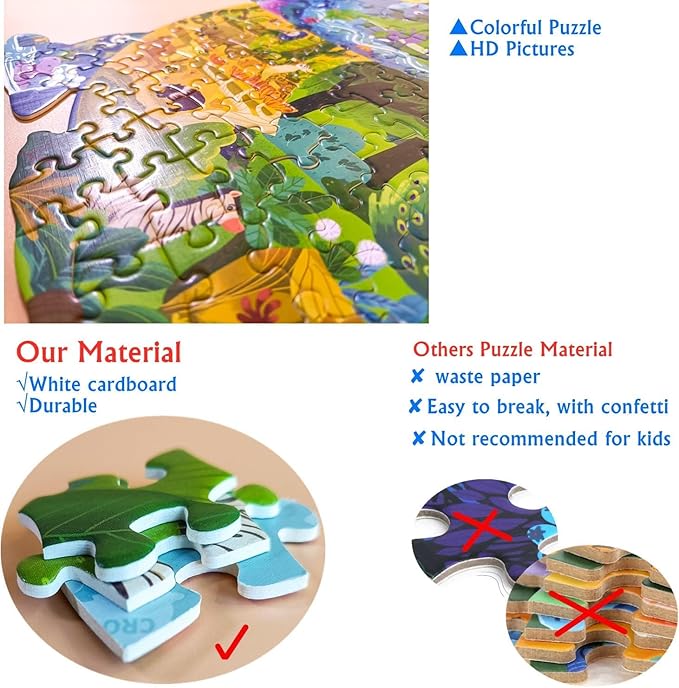 Puzzles for Kids Ages 4-8,8-10 and Adults, Dog Animal Shaped Jigsaw Puzzles for Wall Home Decor