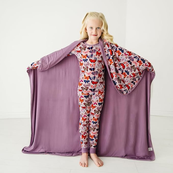 Little Sleepies Two-Piece Pajama Set for Boys & Girls, Soft Viscose from Bamboo Toddler Pajamas for Kids, Family Matching PJs