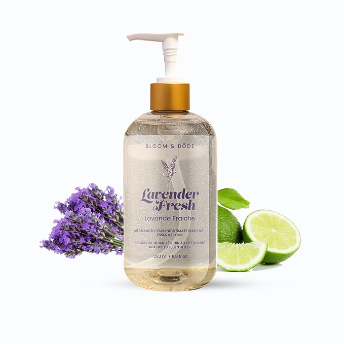 Bloom & Bōde Lavender Fresh Feminine Intimate Wash, pH-Balanced, 11.8 fl oz