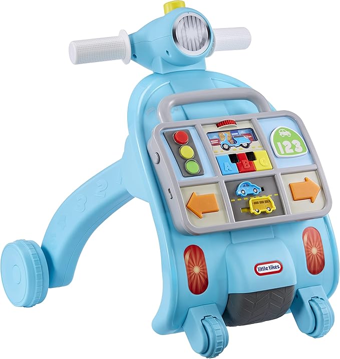 Little Tikes Learn & Play Learning Lane Activity Walker, Sit-to Stand, Walking, Sounds, Learning, Sound Effects, Gift & Travel Toy for Babies Infants Toddlers Girls Boys 9+ Months