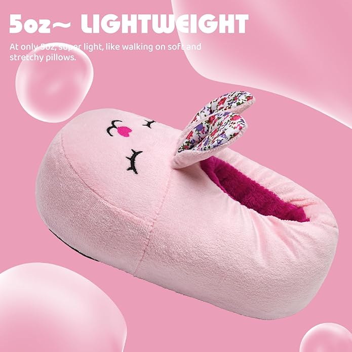 IceUnicorn Toddler Slippers Kids Cute Funny Animal House Shoes Girls Boys Christmas Fluffy Bedroom Indoor Slipper, Cat, Bunny, Unicorn, Axolotl, Fox