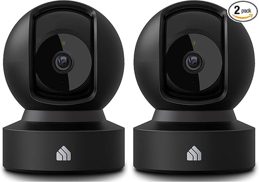 Kasa 1080p Indoor Pan/Tilt Wired Security Camera - Works as a Baby & Pet Monitor, Motion Detection & Tracking, 2-Way Audio, Night Vision, Subscription-Free Local Storage or Optional Cloud, EC71