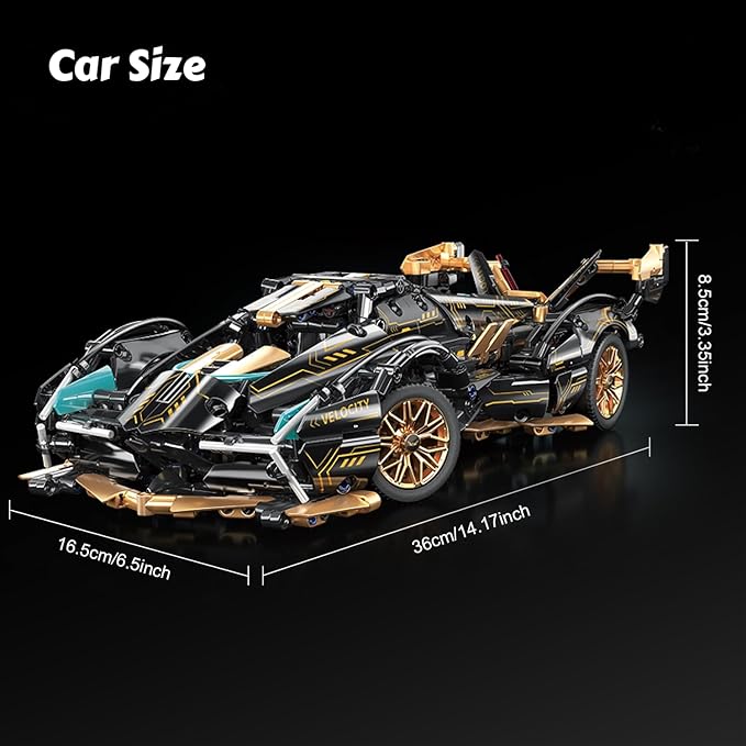 Chodia Sport Racing Car Building Block Sets for Adults, 1:14 Race Supercar Toys Kits Collectible MOC Model Construction Ideas Birthday for Boys Teens Men Age 8-12 12-16,14 14+
