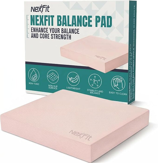 High-Density Balance Pad - Durable TPE Foam Balance Pad Physical Therapy, Foam Exercise Pad with Non-Slip Surface, Lightweight for Home & Gym Workouts, Core Strength & Balance Enhancement