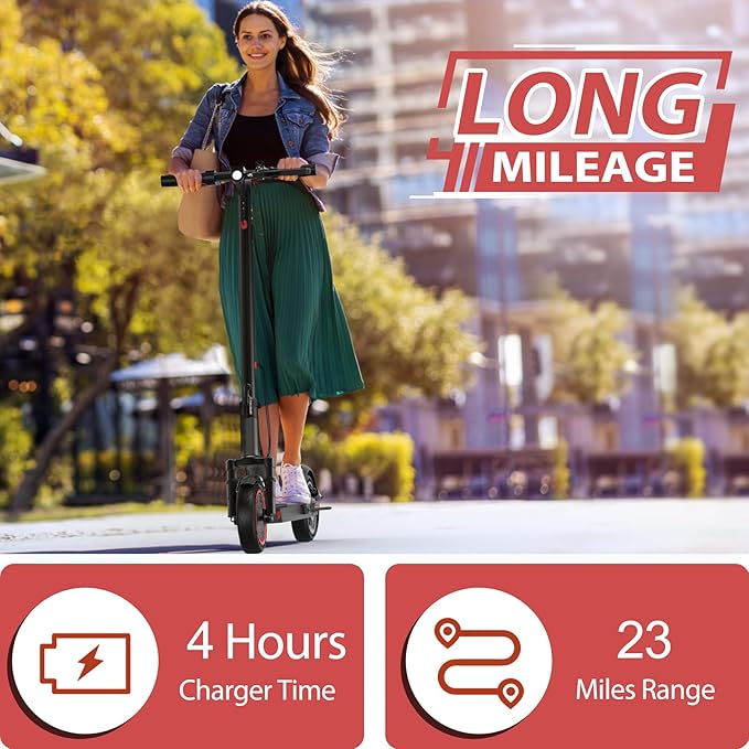 MAXSHOT Electric Scooter for Adults, 8.5/10/14" Tires, 19/22Mph, 350W/500W Motor, 21-28 Miles Range, Folding E-Scooter with Dual Suspension,APP(V1/SPRO/MAX/PRO/X1/X1PRO/PR)