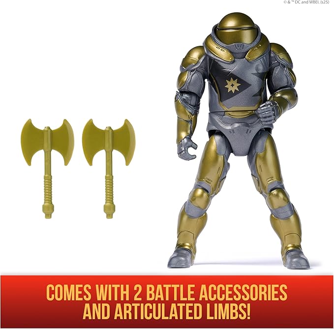DC Comics, Superman, Hammer of Boravia Epic Strike Action Figure, 6-Inch Tall, Authentic Movie Styling, Includes 2 Accessories, Kids Toys for Boys and Girls Ages 4 and Up
