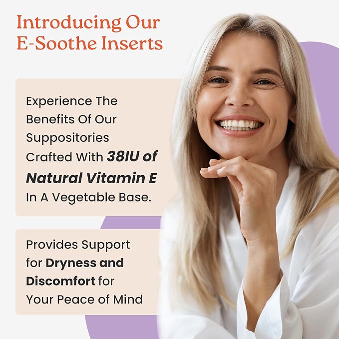 NewLife Naturals Vitamin E Inserts for Women - Vaginal Moisturizer Support for Moisture Hydration and Support - All Natural Feminine Care - 38IU - 2 x 24 Packs