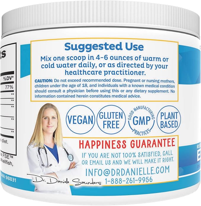 Zenbliss Calming Magnesium Drink Mix for Relaxation & Muscle Comfort – Magnesium Powder Supplement for Stress Support – By Dr. Danielle