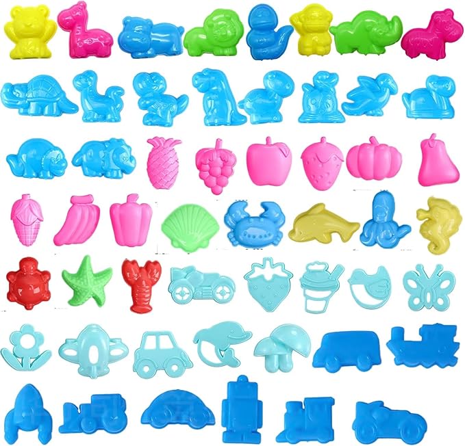 Unleash Creativity with 53 Pcs Play Dough Tools Sets Dough Accessories.Ideal as a Gift for Kids Aged 3-4-8 Years
