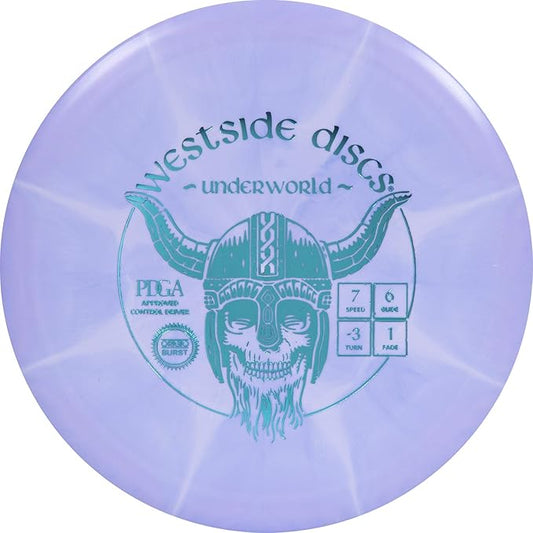 Westside Discs Origio Burst Underworld | Fairway Driver | Understable Driver | Grippy Base Plastic w/Color Burst | Disc Golf Frisbee | 170g+