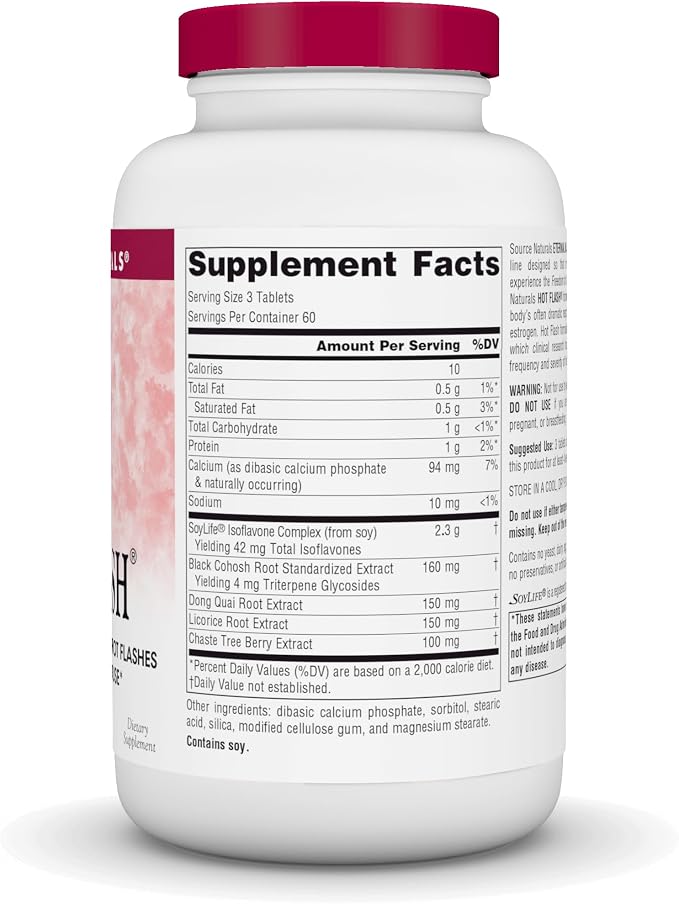 Source Naturals Hot Flash, 180 Tablets | Helps Reduce The Frequency of Hot Flashes Associated with Menopause | Non-GMO Soy*