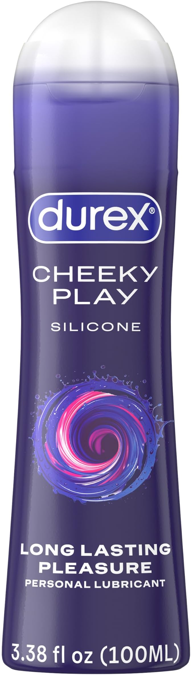 Durex Liquid Silicone Lube for Sex, Anal Lube & Sex Lube for Women, Men & Couples, Personal Lubricant for Anal Sex, Silky Smooth, Long Lasting Lubricant, 3.38 fl oz