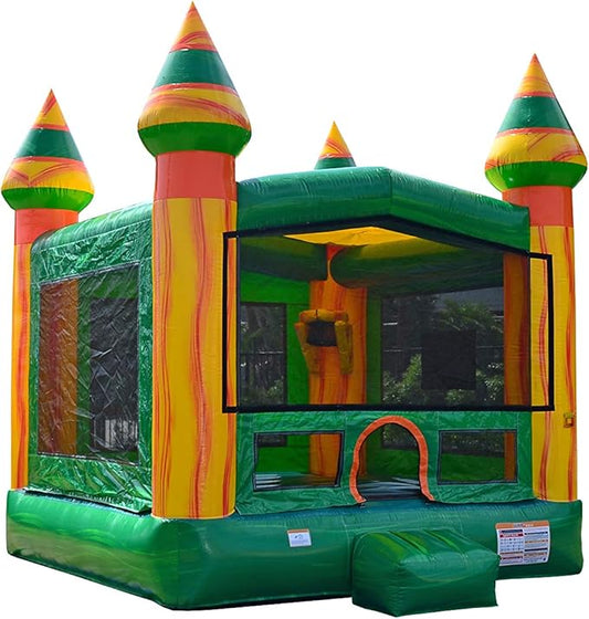 JumpOrange Amazon River Commercial Grade Bounce House for Kids and Adults (with Blower), Basketball Hoop, Outdoor Indoor, Bouncer Jumper, Birthday Party, Rental Grade, Big Inflatable