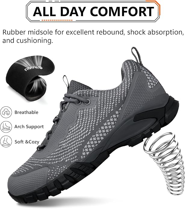 LEDINEY Hiking Shoes Women Waterproof Lightweight for Trail Trekking Camping Outdoor