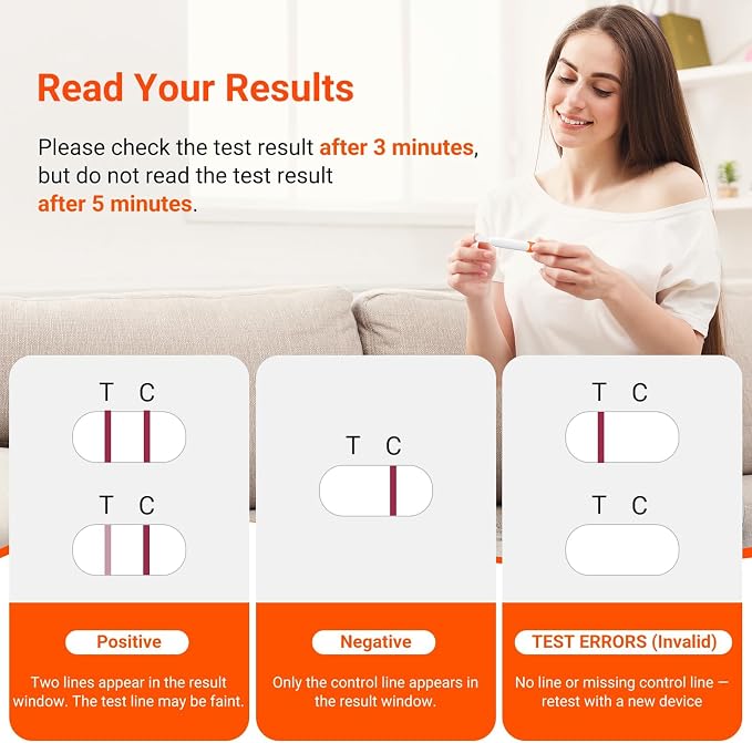 iHealth Pregnancy Tests 3 Pack, Early Detection hCG Test Sticks, 10 MIU/mL Sensitivity, Over 99% Accurate from Expected Period, 3-5 Min Home Pregnancy Test Kit, Pruebas de Embarazo