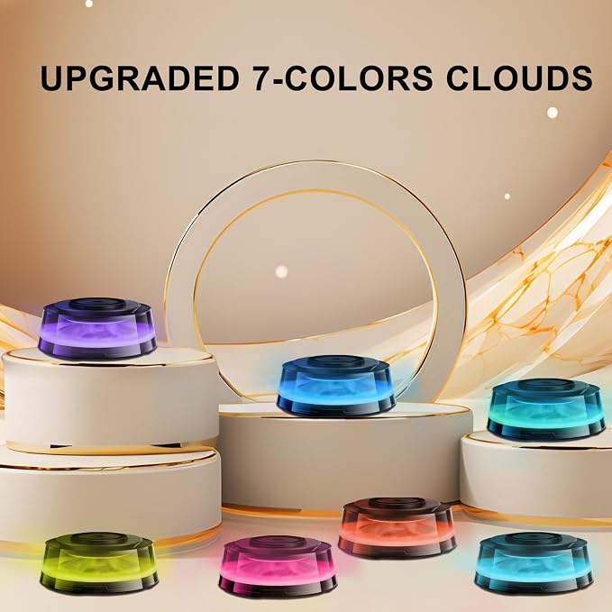 Premium Essential Oil Diffuser, 7 Color LED Aromatherapy Fragrant Oil Humidifier Vaporizer, with 2 Oils for Home Scent Aromatherapy Humidifier for Bedroom Large Room Office(Not for Car)