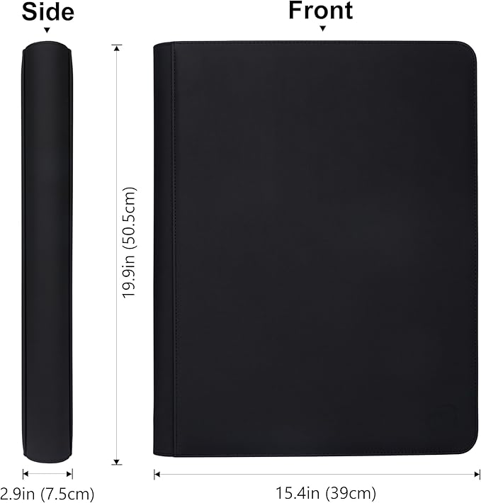 16 Pocket Top loader Binder, Holds 640 Top Loaders, Top loader Binder with Sleeves for 3'' x 4'' Top loaders