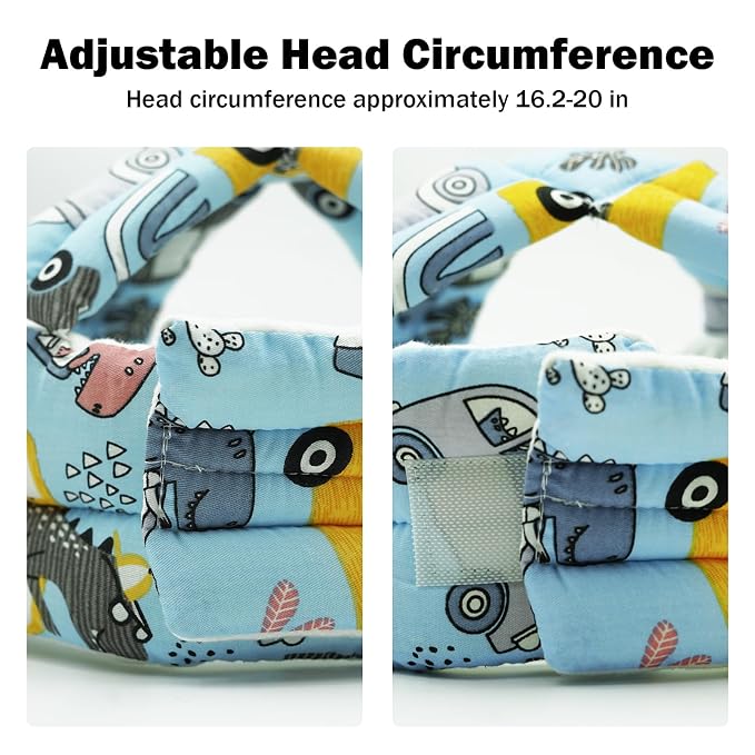 Baby Head Protector Baby Helmet for Crawling Walking, No Bumps Safety Head Adjustable Protective Cap for Walking, Playing (Style 3)
