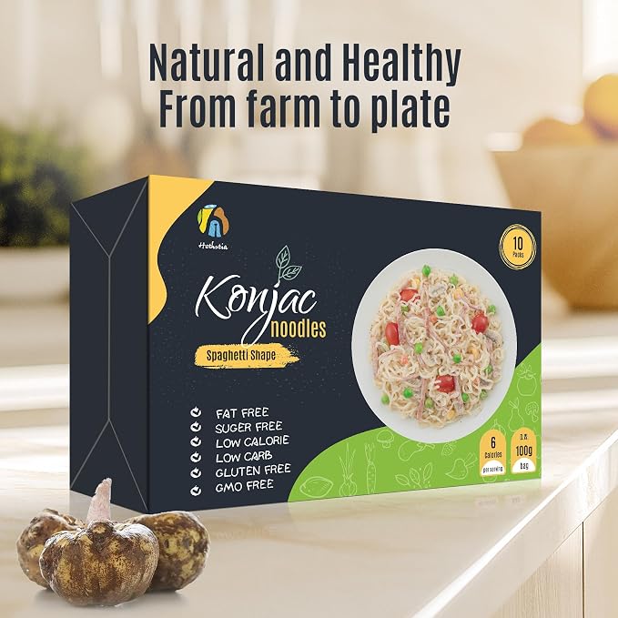 Hethstia Konjac Noodles, 10 Packs Shirataki Spaghetti – Low Carb, Vegan | Low Calorie, Ready To Eat Konjac Pasta – Keto, Gluten-Free, Fat-Free, 0 Sugar, Healthy Low Carb Pasta Substitute