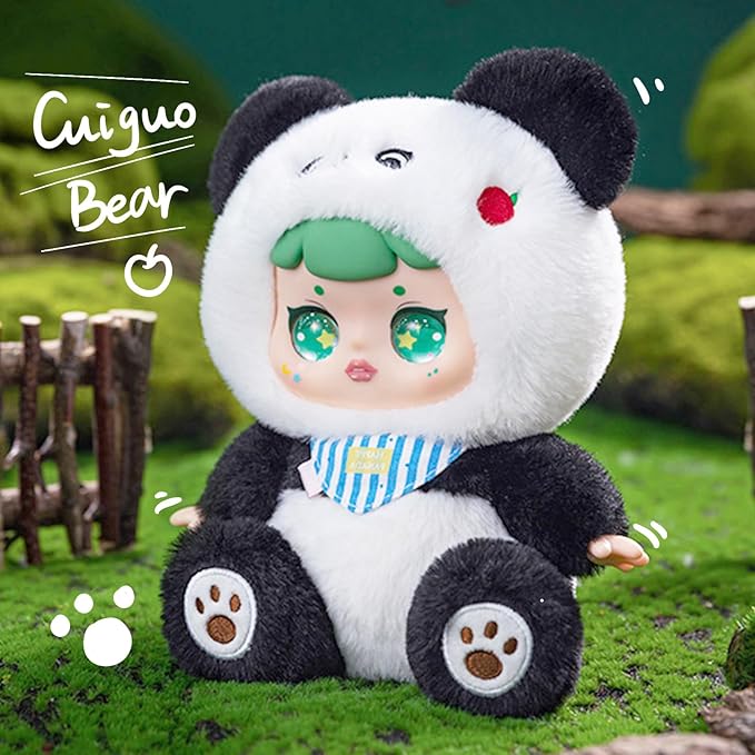 Plush Doll Blind Box Figures, Animal Cub Party Series Blind Box, Vinyl Plush Toy, Random Design Action Figures Collectible Toys Home Decorations, Holiday Birthday Gifts for Girls & Adults, Single Box
