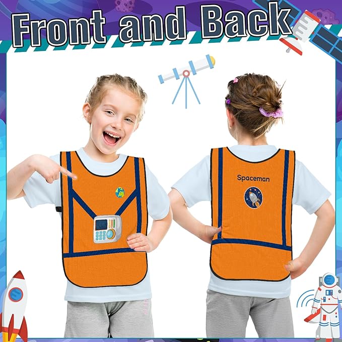 Panitay 12 Pcs Kids Dressing up Costumes Toddler Kids Dress up Vests for Boys Girls Party Pretend Play Costume Supplies