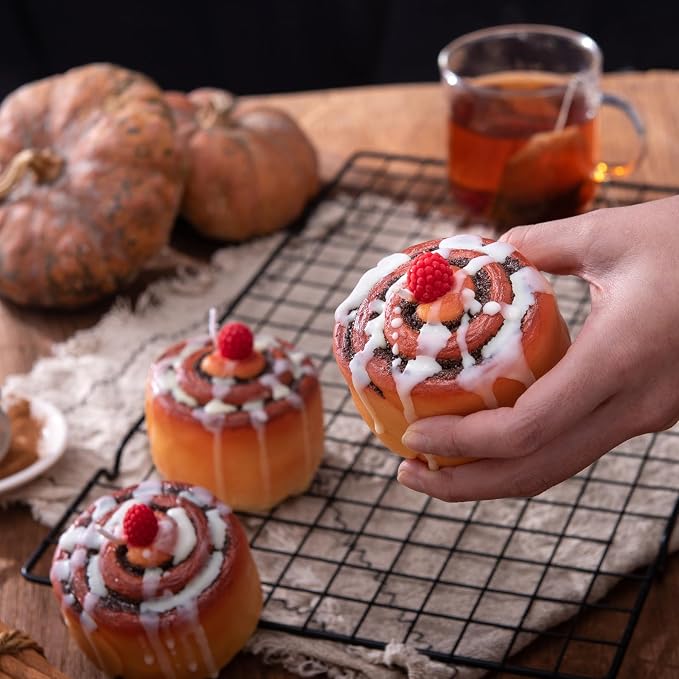 Raspberry Cinnamon Roll Aromatherapy Scented Vagetable Candle