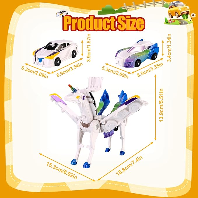 Collision Transforming Dinosaur Car Toy,Transformation Car Toy, 2in1 Magnetic Dinosaur Transformer Cars for Boys & Girls Party Favors Gift for Birthday, Christmas (Blue)