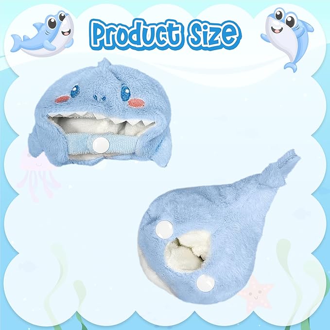 Clothes Fit for 17CM Doll, Fashion Doll Clothes Outfit Set Cute Theme Designer Toys Dress Accessories for Collector Fans Display (3D Blue Shark)