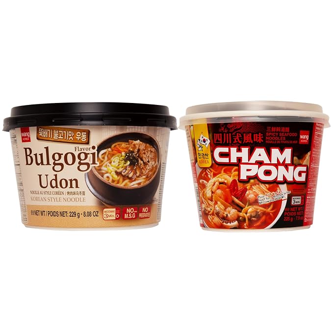 Wang Noodle Lovers Pack - Bulgogi Udon, Jjamppong