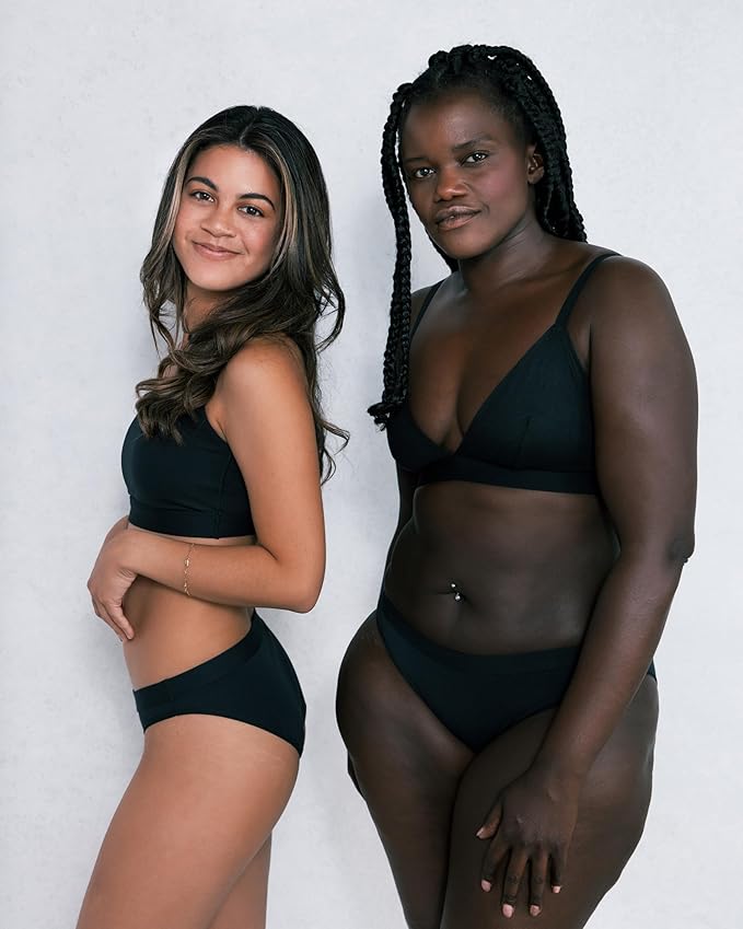 saalt Cotton Bikini Period Underwear | Comfortable, Thin, and Keeps You Dry from All Leaks, Reusable & Washable, Cotton, Bikini