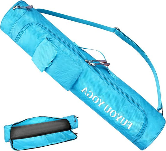 Upgrade Yoga Mat Bag, Waterproof Yoga Gym Bag Tote Bag with Adjustable Strap, Multi-Pockets Yoga Mat Carrier for Gym, Fitness
