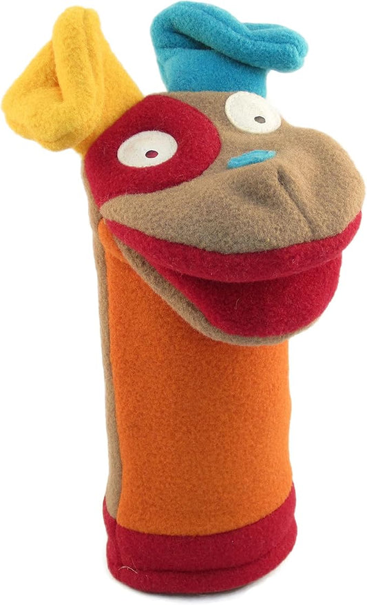 Cate and Levi - Polar Fleece Hand Puppet - Handmade in Canada - (Dog)