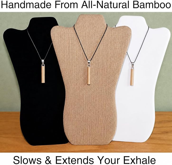 3-Pack Mindful Breathing Straw Necklaces For Natural Anxiety Relief- Yoga Breath Work Jewelry For Meditation And Deep Breathing Calming Exercises