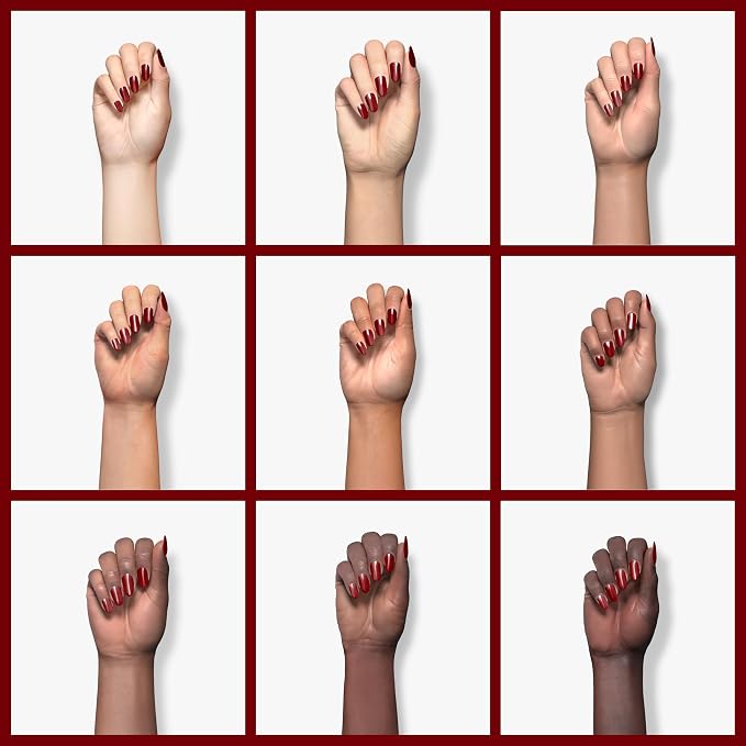 AILLSA Dip Powder Wine Red for Valentine's Day, Red Dip Powder Nail 1 Oz | Burgundy Nail Dipping Powder French Nail Art for Starter Manicure Salon DIY at Home, Fall Winter Dip Powder Colors for Women