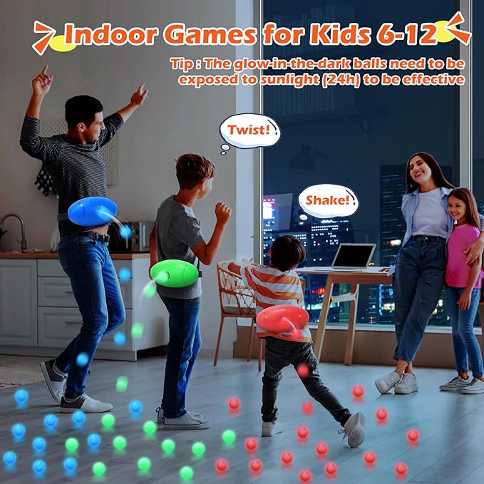 Skirfy Party Shaking Swing Balls Game Set for Kids Adults,Backyard Family Toy with 40 Balls, Birthday Halloween Games Outdoors Indoors Bachelorette Party Games for Boys and Girls Age 5 6 7 8 9+