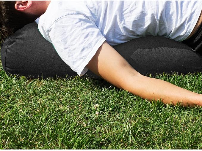 YogaAccessories MAX Support Deluxe Round Cotton Yoga Bolster