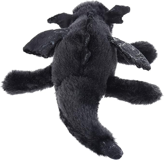 Apricot Lamb Toys Plush Black Lying Dragon Dinosaur Stuffed Animal Soft Cuddly Perfect for Child (Black Dragon,15 Inches)