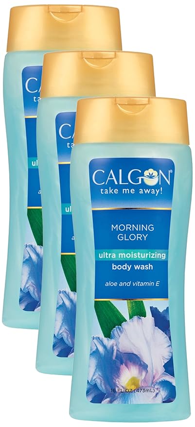 Calgon Ultra-Moisturizing Body Wash (Morning Glory, 16-Ounce) (Pack of 3)