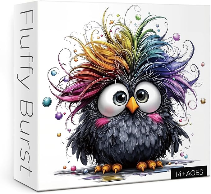 Funny Chick Puzzles 1000 Piece Puzzle for Adults, Cute Bird Art Jigsaw Puzzles, Colorful Chicken Impossible Hard Difficult Challenging Aesthetic Garden Puzzle