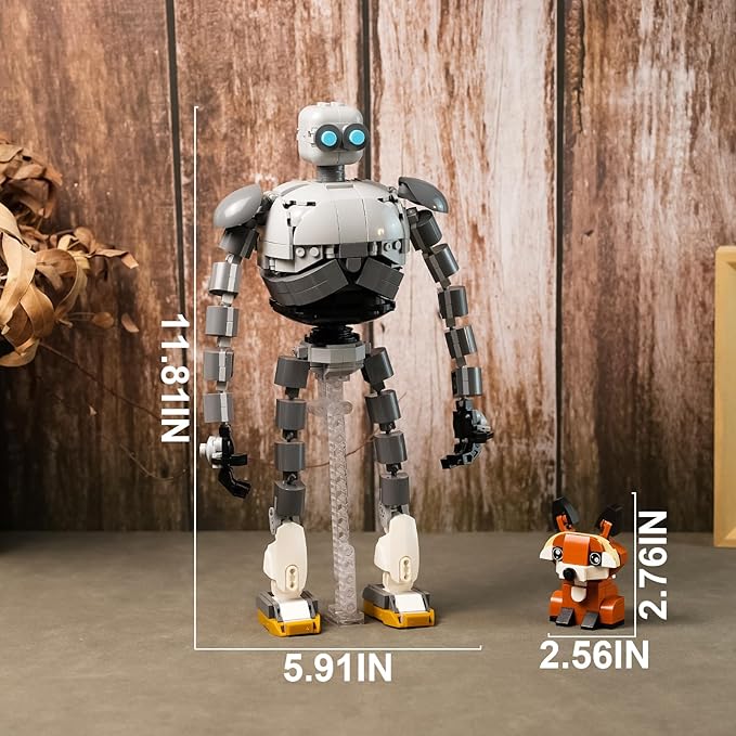 Wilder Robot Toy Building Set Compatible with Lego for Boys 8-14 Years, Action Figure Toys for Christmas,Halloween,Birthday Gift 604 pcs