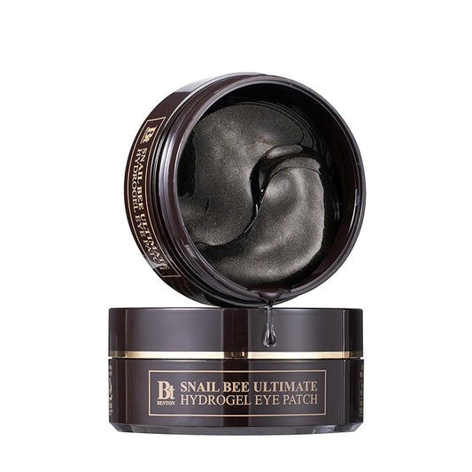 BENTON Snail Bee Ultimate Hydrogel Eye Patch (60pcs) - Hydrating | Snail Mucin | Reusable & Cooling Eye Patches