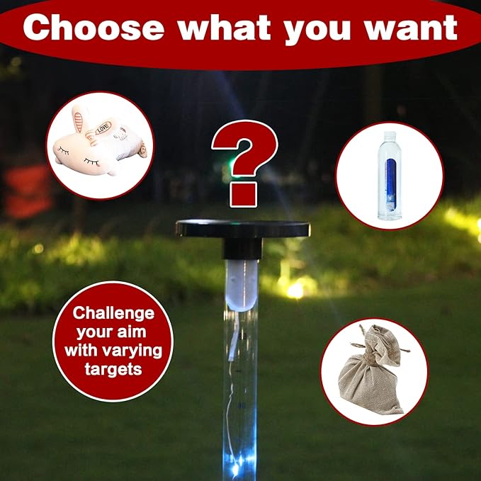 Outdoor Games Yard Games for Adult Family Kids, 2 in 1 Limbo Games with Led Light, Perfect for Camping, Beach, Lawn
